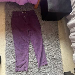 Purple PacSun corduroy high rise straight jeans. Size 29